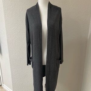 Women’s Gray Open Front Cardigan